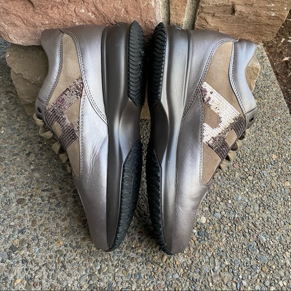 Hogan Interactive Walking Shoes Sequin Trainers - Picture 11 of 16